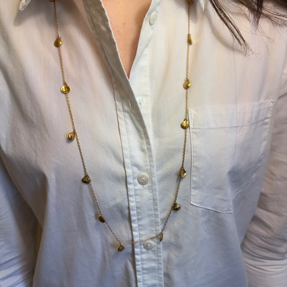 Stella & Dot Gold Charm Necklace